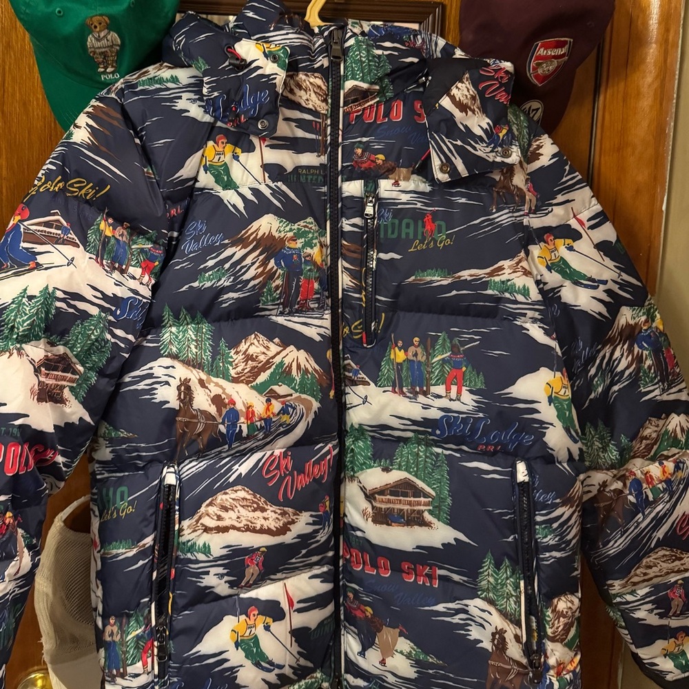 Polo Ralph Lauren Ski-Print Water-Repellent Down Jacket, Polo Snow Traverse